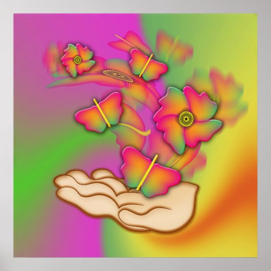 蝶と花 ポスター (正面)