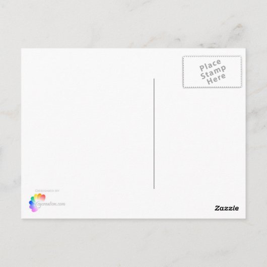 蝶と花 ポストカード (裏面)