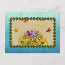 蝶と花 ポストカード