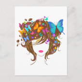 蝶と花 ポストカード (正面)