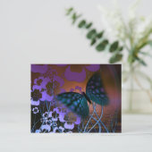 蝶と花 ポストカード (スタンド正面)