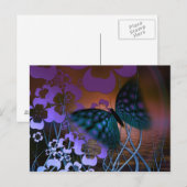 蝶と花 ポストカード (正面/裏面)