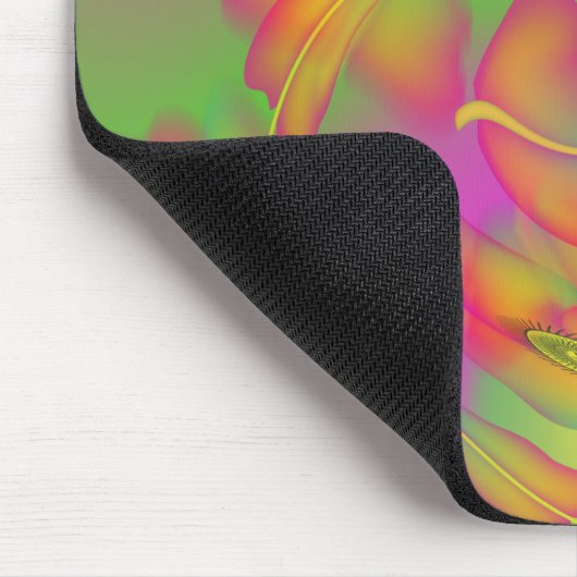 蝶と花 マウスパッド (コーナー)