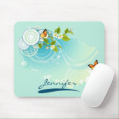 蝶と花 マウスパッド (マウス)