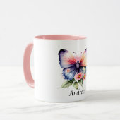 蝶と花 マグカップ (正面左)