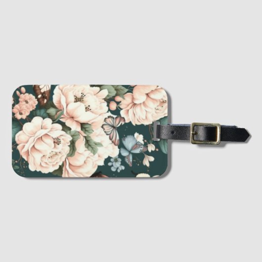 蝶と花 ラゲッジタグ (正面横)