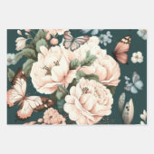 蝶と花 ラッピングペーパーシート (正面3)