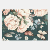 蝶と花 ラッピングペーパーシート (正面2)