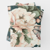 蝶と花 ラッピングペーパーシート (インサイチュ)