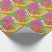 蝶と花 ラッピングペーパー (角)