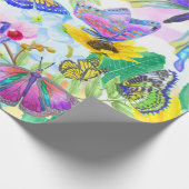 蝶と花 ラッピングペーパー (角)
