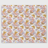 蝶と花 ラッピングペーパー (フラット)
