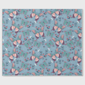 蝶と花 ラッピングペーパー (フラット)
