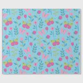 蝶と花。 ラッピングペーパー (フラット)