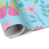 蝶と花。 ラッピングペーパー (ロールコーナー)