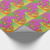 蝶と花 ラッピングペーパー (角)