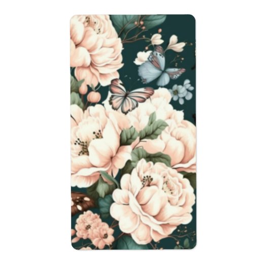 蝶と花 ラベル (正面)