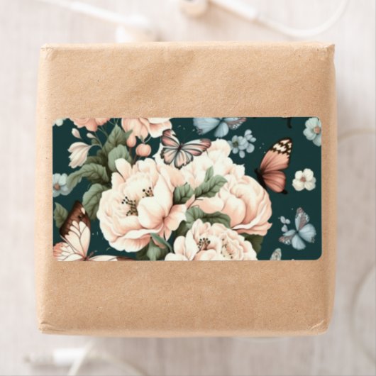 蝶と花 ラベル (インサイチュ)