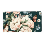 蝶と花 ラベル (正面)