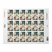 蝶と花 ラベル (フルシート)