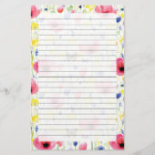 蝶と花 便箋 (正面)