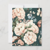 蝶と花 出欠カード (正面)