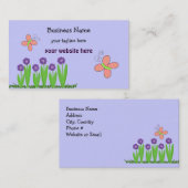 蝶と花 名刺 (正面/裏面)