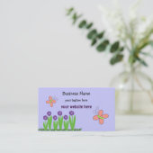 蝶と花 名刺 (スタンド正面)