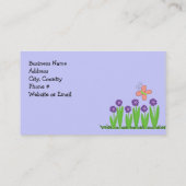 蝶と花 名刺 (裏面)