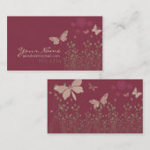 蝶と花 名刺 (正面/裏面)