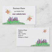 蝶と花 名刺 (正面/裏面)