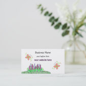 蝶と花 名刺 (スタンド正面)