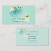 蝶と花 名刺 (正面/裏面)