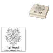 蝶と花、名前とアドレス、DIY、Vs 2 ラバースタンプ (押印)