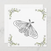 蝶と花 招待状 (正面/裏面)