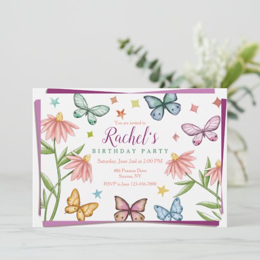 蝶と花 招待状 (スタンド正面)