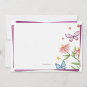 蝶と花 招待状 (裏面)