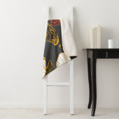 蝶と花：春ボホパターン シェルパブランケット (インサイチュ)