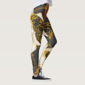 蝶と花：春ボホパターン レギンス (右)