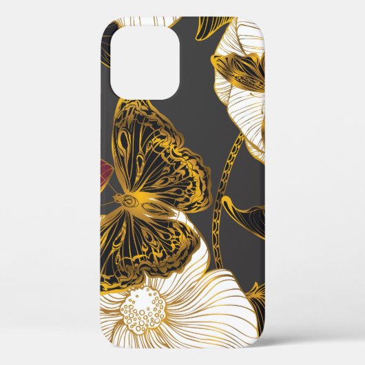 蝶と花:春ボホパターン Case-Mate iPhoneケース (裏面)