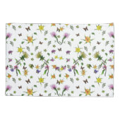 蝶と花 枕カバー (裏面-左)