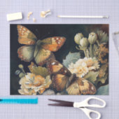 蝶と花 薄葉紙 (クラフト)