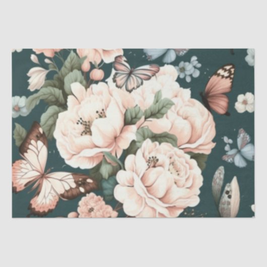 蝶と花 薄葉紙 (正面)