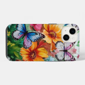 蝶と花 iPhoneケース (裏面横)