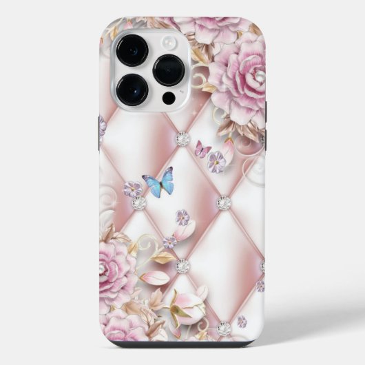 蝶と花 iPhoneケース (裏面)