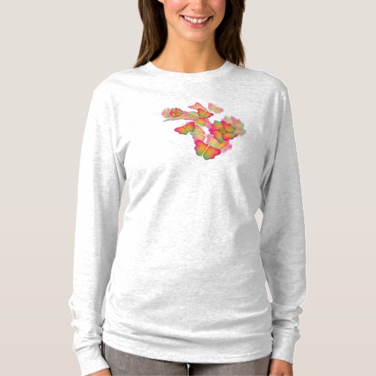 蝶と花 Tシャツ (正面)