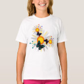 蝶と花 Tシャツ (正面)