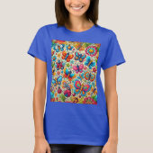蝶と花 Tシャツ (正面)