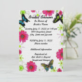 蝶と花inモザイクブライダルシャワー 招待状 (スタンド正面)
