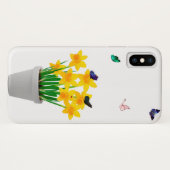 蝶と花iPhone Xケース Case-Mate iPhoneケース (裏面(横))